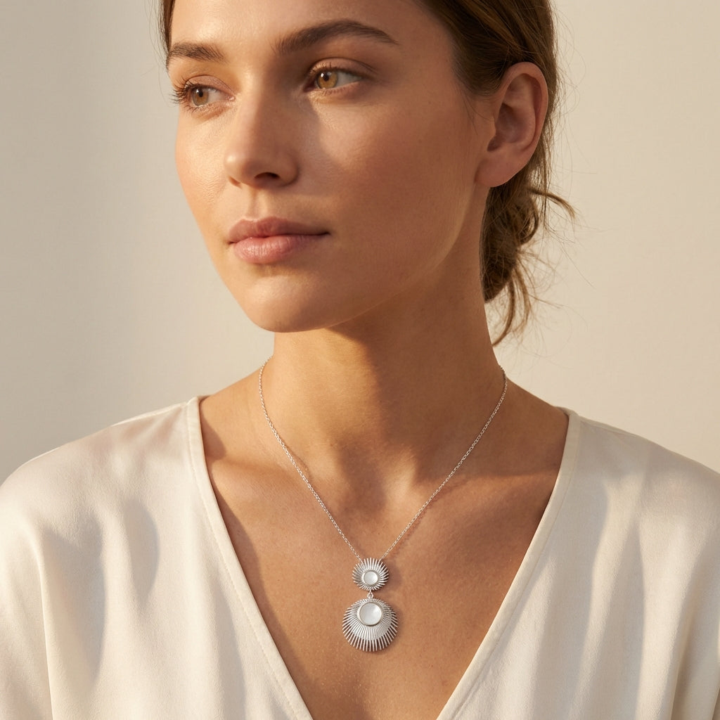 Purity Althea Necklace - Lifestyle worn image