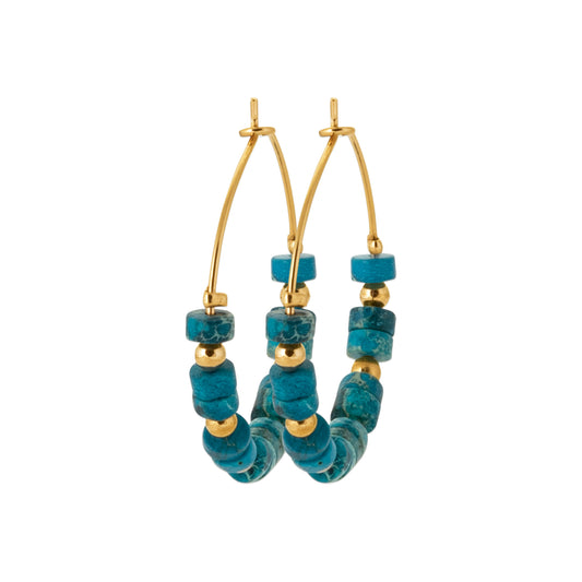 Clarity Athena Earrings Blue Jasper