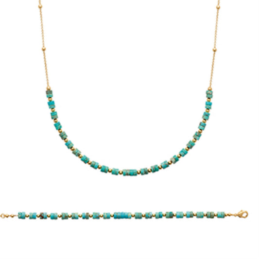 Clarity Luna Necklace Blue Jasper