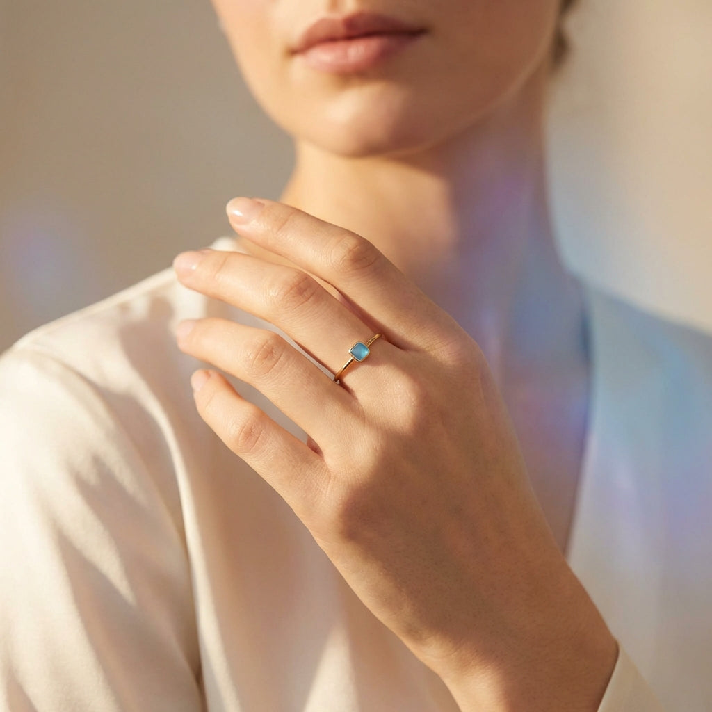 Calm Cora Ring - Lifestyle worn image