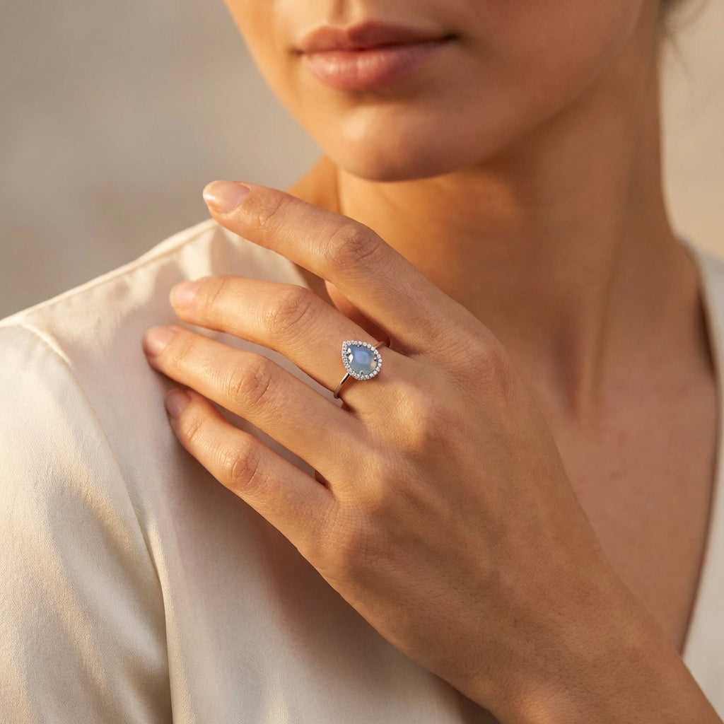 Calm Flora Ring - Lifestyle worn image