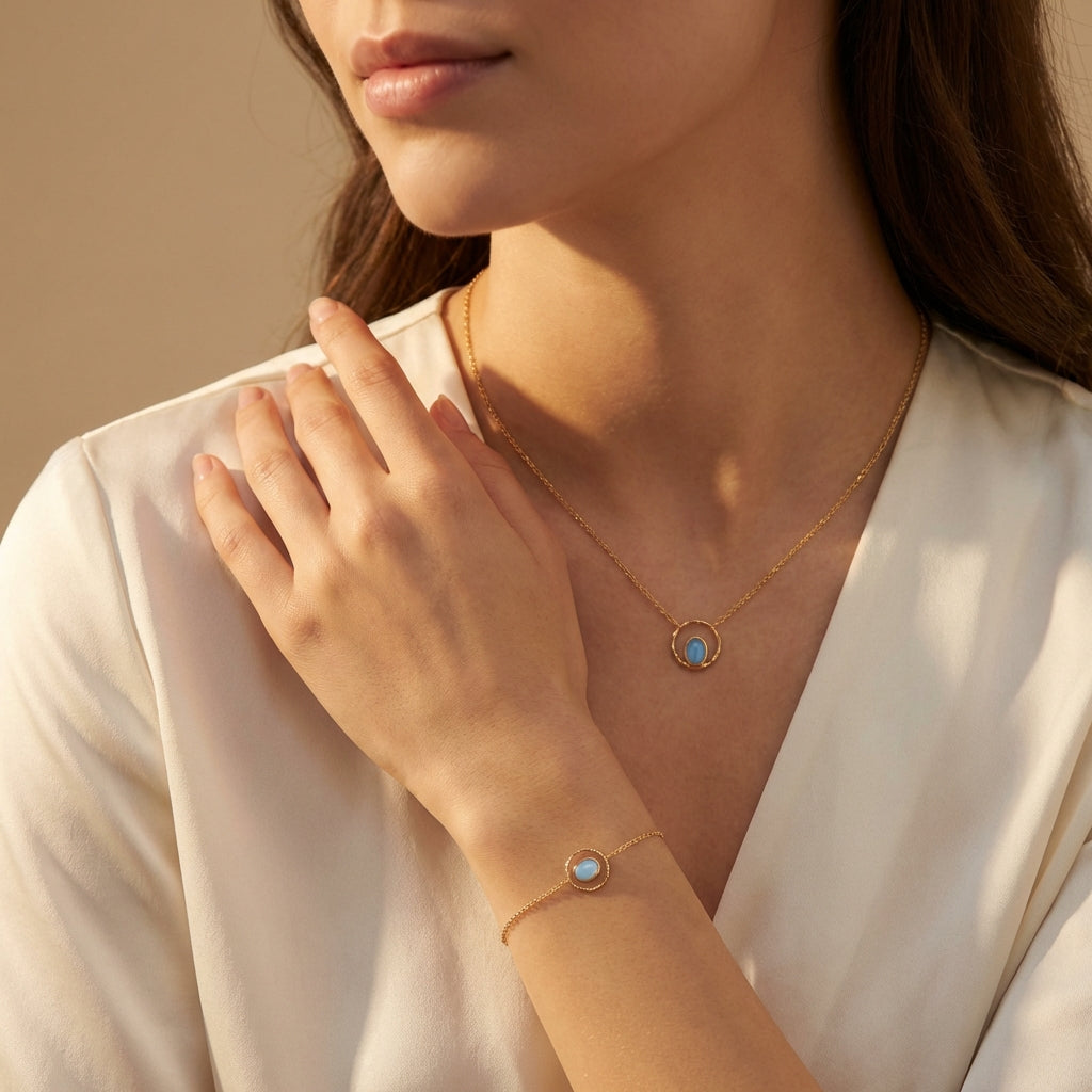 Calm Phoebe Bracelet - Lifestyle worn image