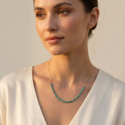 Clarity Luna Necklace - Lifestyle