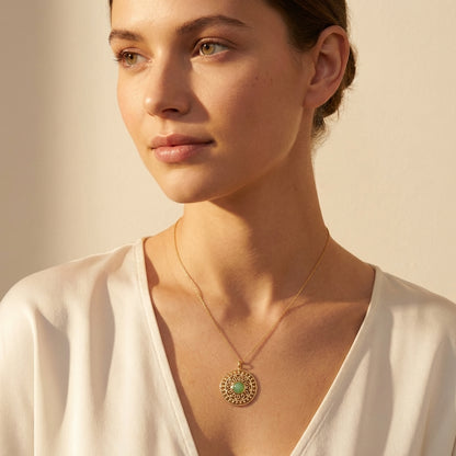 Prosperity Daphne Pendant - Lifestyle worn image