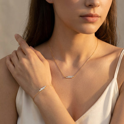 Purity Lyra Bracelet - Lifestyle worn image